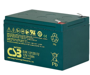 CSB 12-12 12Ah 12v Valve Regulated Lead Acid Battery