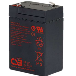 CSB 4.5-6 4.5Ah 6v Valve Regulated Lead Acid Battery