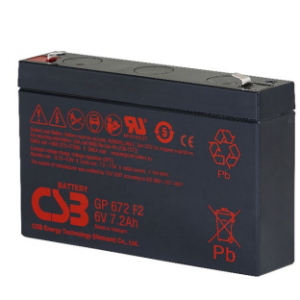 CSB 7.2-6 7.2Ah 6v Valve Regulated Lead Acid Battery