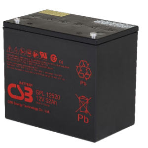 CSB 52-12 52Ah 12v Valve Regulated Lead Acid Battery