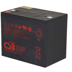 CSB 80-12 80Ah 12v Valve Regulated Lead Acid Battery