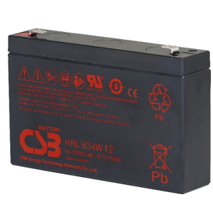 CSB 34-6 34W 6v Valve Regulated Lead Acid Battery